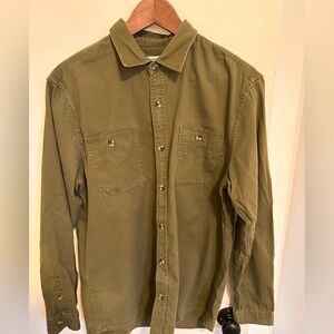 Frank and Oak Olive Green Shirt